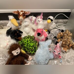 Ganz Webkinz plush animals Lot of 13 no codes some rare